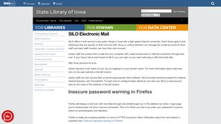 
                            5. SILO Electronic Mail — State Library of Iowa