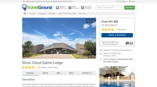
                            10. Silver Cloud Game Lodge - TravelGround.com