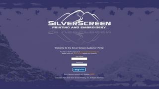 
                            3. Silver Screen Printing - Login