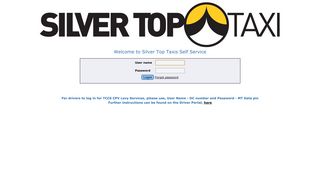 
                            13. Silver Top Taxis Self Service Login