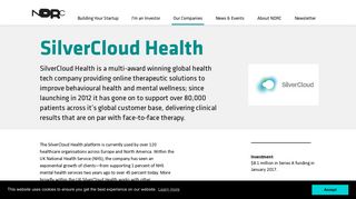 
                            9. SilverCloud Health | Our Companies | NDRC