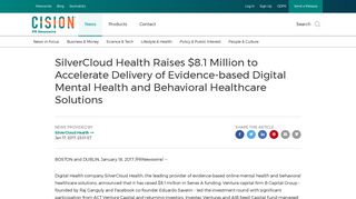
                            11. SilverCloud Health Raises $8.1 Million to Accelerate Delivery of ...