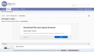 
                            12. Silverlight in Safari | MacUser.de Community