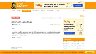 
                            4. SilverLight Login Page - CodeProject