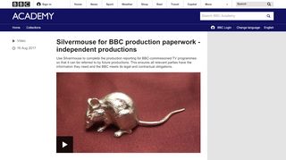 
                            4. Silvermouse for BBC production paperwork - independent ...