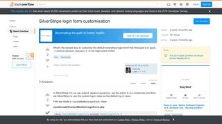 
                            4. SilverStripe login form customisation - Stack Overflow