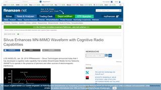 
                            11. Silvus Enhances MN-MIMO Waveform with Cognitive Radio ...