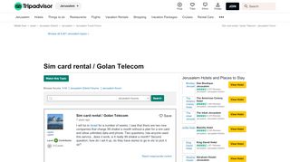 
                            11. Sim card rental / Golan Telecom - Jerusalem Forum - TripAdvisor