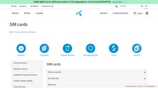 
                            3. SIM cards | Telenor