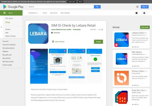 
                            8. SIM ID-Check von Lebara Retail – Apps bei Google Play