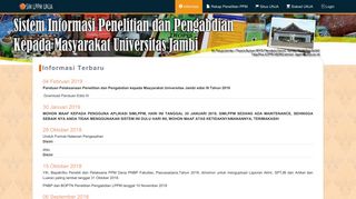 
                            4. SIM LPPM Universitas Jambi