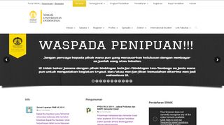 
                            2. SIMAK UI: Beranda