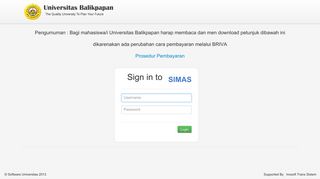 
                            1. SIMAS - Login