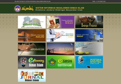 
                            2. SIMBI - Sistem Informasi Manajemen Bimas Islam