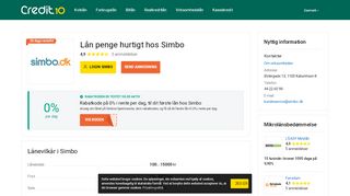 
                            5. Simbo Login ® Lån fra 100 kr op til 15000 kr ᐈ Min konto | Credit-10