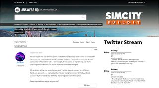 
                            6. Simcity buildit Facebook login issue - Answer HQ
