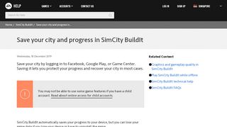 
                            3. SimCity BuildIt - Save your city and progress in SimCity BuildIt - EA Help