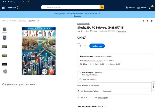 
                            7. Simcity, EA, PC Software, 014633197143 - Walmart.com