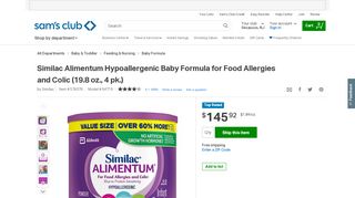 
                            12. Similac Alimentum Hypoallergenic Baby Formula for ... - Sam's Club