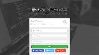 
                            7. Simki-Login Mahasiswa - SIMKI UNP Kediri