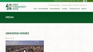 
                            10. Simmons Homes - First Community Bank