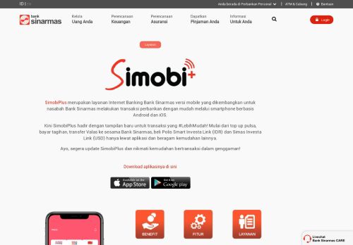 
                            2. SimobiPlus Mobile Banking - www.banksinarmas.com