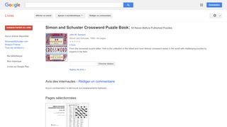 
                            10. Simon and Schuster Crossword Puzzle Book: 50 Never ...