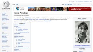 
                            12. Simon Armitage - Wikipedia