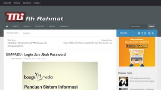 
                            11. SIMPADU : Login dan Ubah Password | Miftah Rahmat Blog