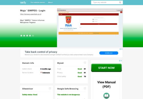 
                            4. simpeg.agamkab.go.id - Maja™ SIMPEG - Login - SIMPEG ...