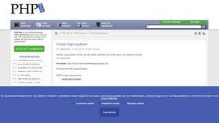 
                            1. Simpel login systeem - PHP algemeen - PHP scripts - PHPhulp