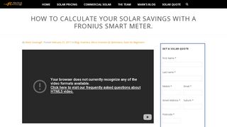 
                            10. Simple and accurate solar savings readings with a Fronius Smart meter
