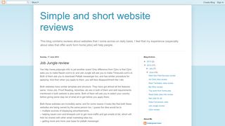 
                            9. Simple and short website reviews: Job Jungle review