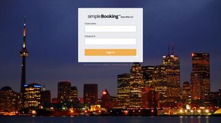 
                            9. Simple Booking BackOffice: Log in