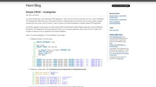 
                            10. Simple CRUD – CodeIgniter | Henri Blog
