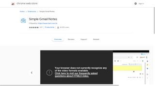 
                            4. Simple Gmail Notes - Google Chrome