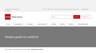 
                            5. Simple guide to myACCA | ACCA Global