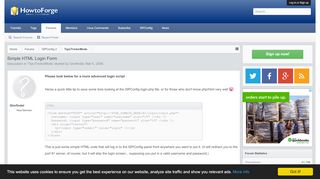 
                            6. Simple HTML Login Form | Howtoforge - Linux Howtos and Tutorials