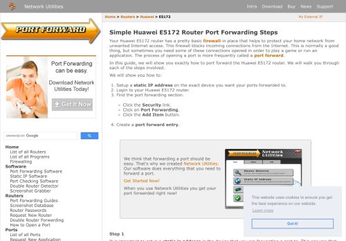 
                            7. Simple Huawei E5172 Router Port Forwarding Steps