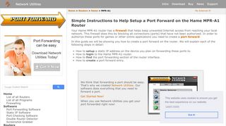
                            6. Simple Instructions to Help Setup a Port Forward on the Hame MPR ...
