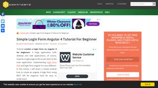 
                            3. Simple Login Form Angular 4 Tutorial For Beginner - Seegatesite.com