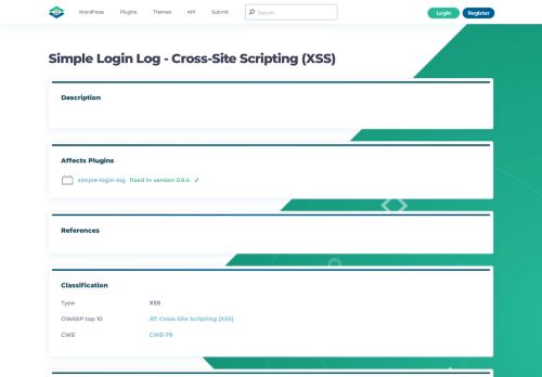 
                            4. Simple Login Log - Cross-Site Scripting (XSS)