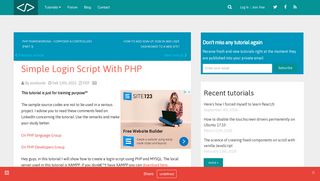 
                            13. Simple Login script with PHP - phpocean