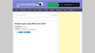 
                            10. Simple Login using MS Access 2007 | Free Source Code & Tutorials