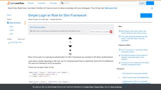 
                            6. Simple Login w/ Role for Slim Framework - Stack Overflow