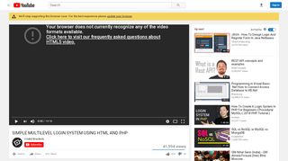 
                            1. SIMPLE MULTILEVEL LOGIN SYSTEM USING HTML ... - YouTube