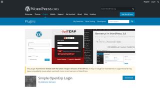 
                            5. Simple OpenErp Login | WordPress.org