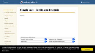 
                            6. Simple Past - Regeln und Beispiele - Englisch-Hilfen