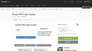 
                            3. Simple PHP Login System by cbrantley | CodeCanyon