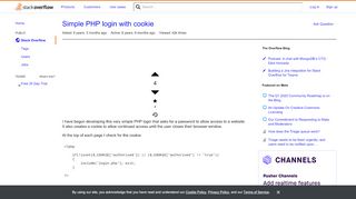 
                            4. Simple PHP login with cookie - Stack Overflow
